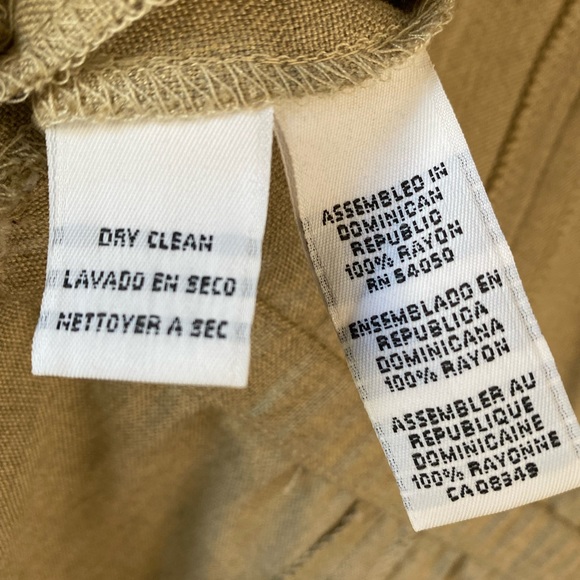 Rena Rowan Saville Petite Jute Key Largo Safari Beige Vest Size 10P - Picture 13 of 17